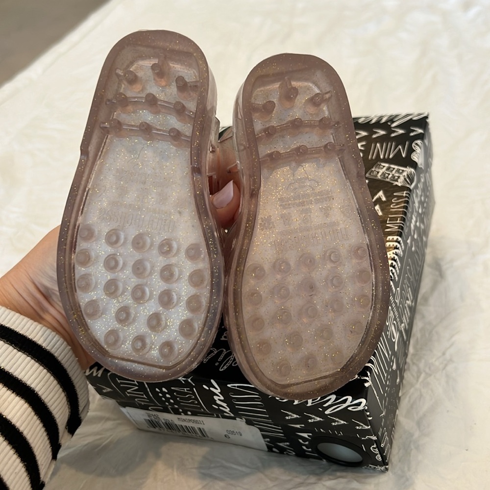 Mini Melissa Clear Sandals with Rainbow and Star Accents New In Box - Picture 6 of 6